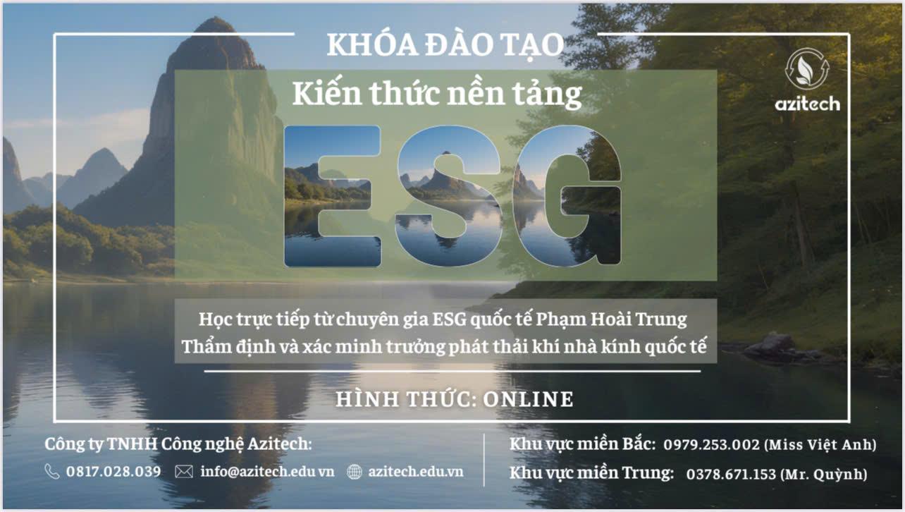 KHÓA ĐÀO TẠO KIẾN THỨC NỀN TẢNG ESG